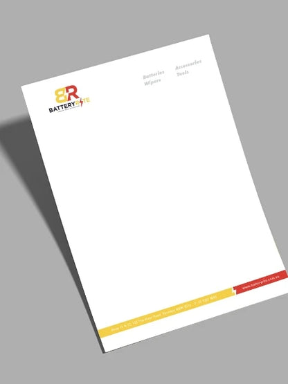 Letterhead/Invoice/Quote (Electronic copy)