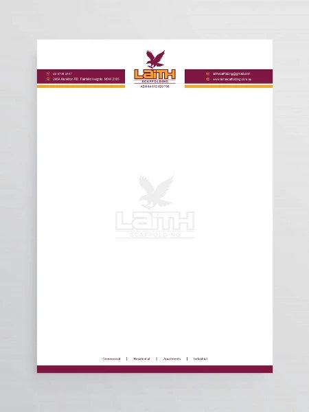 Letterhead/Invoice/Quote (Electronic copy)