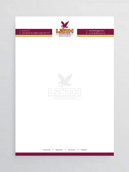Letterhead/Invoice/Quote (Electronic copy)