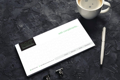 Compliment Slips (Design + Print + Delivery)