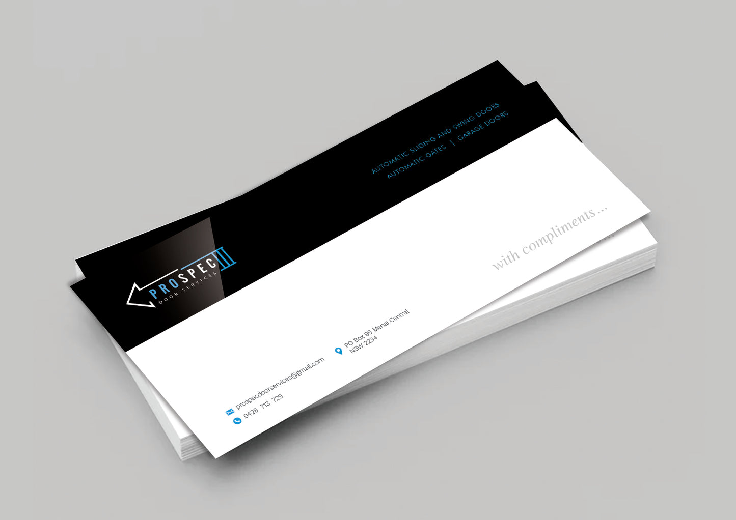 Compliment Slips (Design + Print + Delivery)